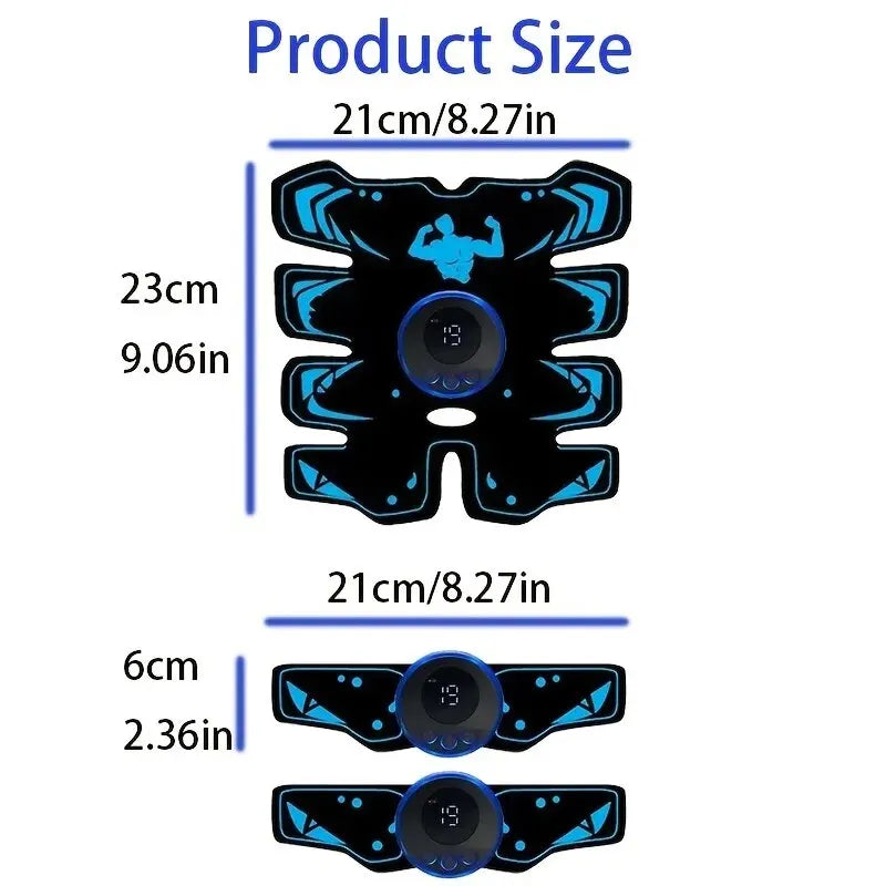 Wireless 3-in-1 EMS Fitness Trainer, USB Rechargeable.