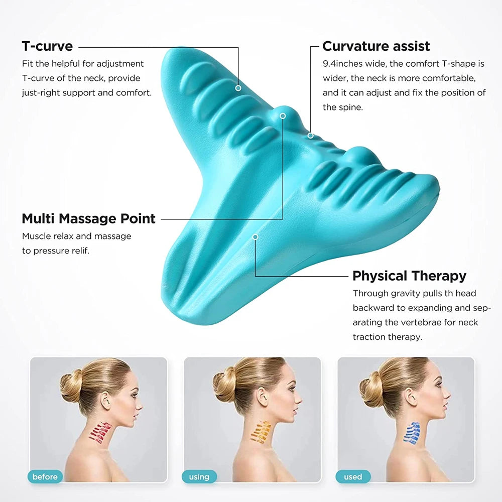 Portable Neck and Shoulder Massage Pillow.